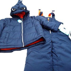 Carters Baby Boy Snow Suite Navy/Orange 12 Months